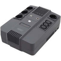 Источник бесперебойного питания DIGITUS 800VA/480W, LED, RJ45, USB, 4xSchuko+3xC13