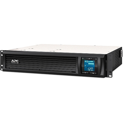 Источник бесперебойного питания APC Smart-UPS C 1000VA/600W, RM 2U, LCD, USB, SmartConnect, 4xC13