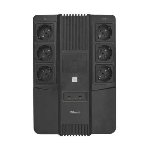 Джерело безперебійного живлення Trust Maxxon 800VA UPS with 6 standard wall power outlets BLACK