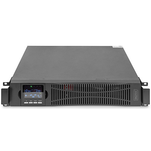 Джерело безперебійного живлення DIGITUS 1000VA/1000W, RTU2, LCD, RJ45, RS232, USB, 8xC13