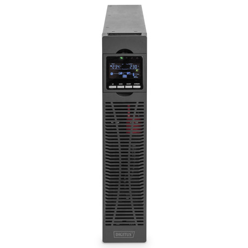 Джерело безперебійного живлення DIGITUS 2000VA/2000W, RTU2, LCD, RJ45, RS232, USB, 8xC13