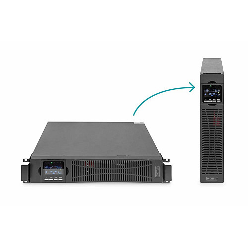 Силовий блок ДБЖ DIGITUS 6kVA/6kW, RTU2, LCD, RS232, USB, Hardwire In/Out