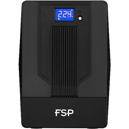 Джерело безперебійного живлення FSP iFP1500, 1500VA/900W, LCD, RJ45, USB, 2xSchuko + 2xIEC