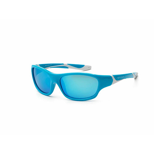 Детские солнцезащитные очки Koolsun Sport, 6-12р, бирюзово-белый
