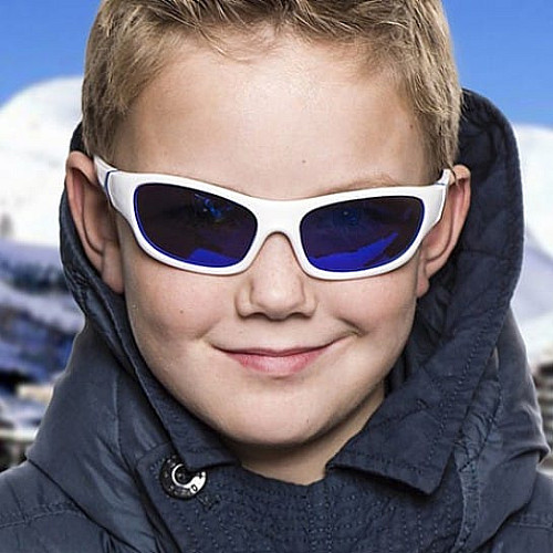 Детские солнцезащитные очки Koolsun Sport, 6-12р, бело-голубой