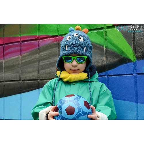 Дитячі сонцезахисні окуляри Koolsun Wave, 1-5р, неоново-зелений