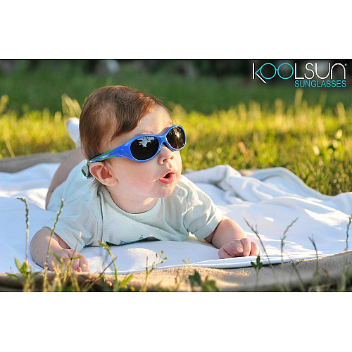 Детские солнцезащитные очки Koolsun Flex, 0-3р, сине-зеленый