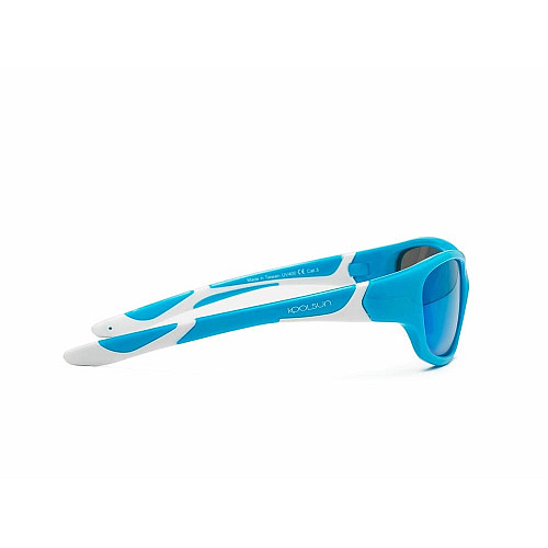 Детские солнцезащитные очки Koolsun Sport, 6-12р, бирюзово-белый