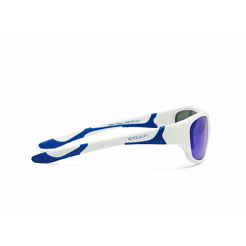 Дитячі сонцезахисні окуляри Koolsun Sport, 3-8р, біло-блакитний