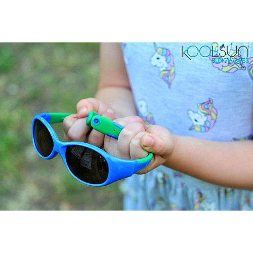 Дитячі сонцезахисні окуляри Koolsun Flex, 3-6р, синьо-зелений