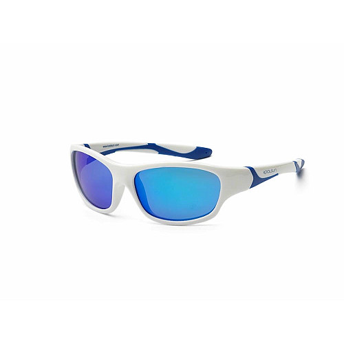 Детские солнцезащитные очки Koolsun Sport, 6-12р, бело-голубой