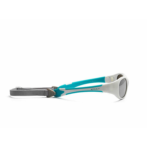 Детские солнцезащитные очки Koolsun Flex, 0-3р, бело-бирюзовый