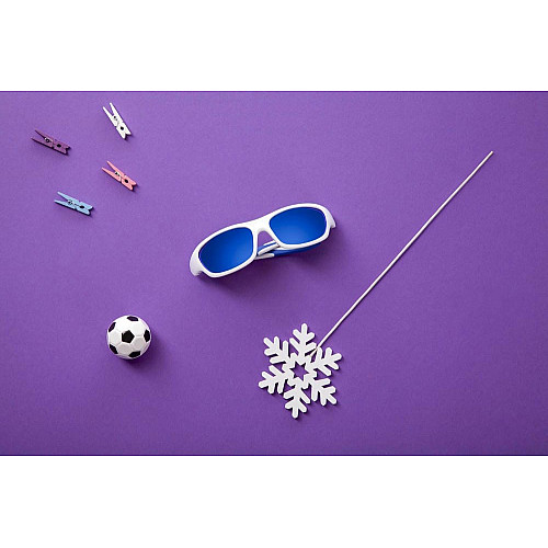 Дитячі сонцезахисні окуляри Koolsun Sport, 3-8р, біло-блакитний