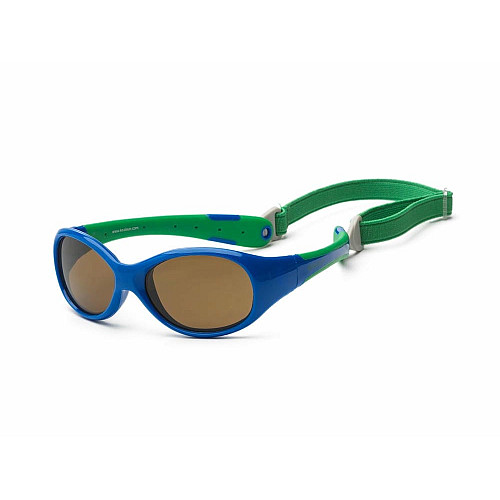 Детские солнцезащитные очки Koolsun Flex, 0-3р, сине-зеленый