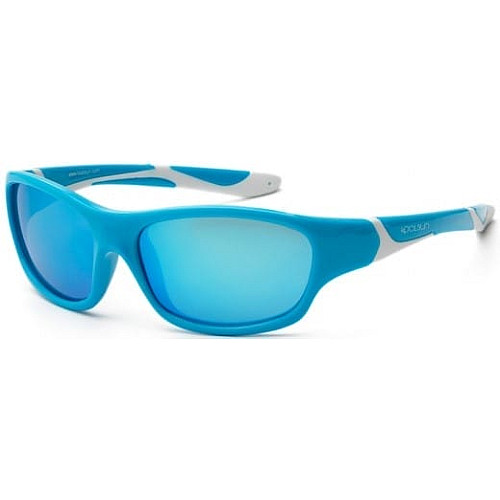 Детские солнцезащитные очки Koolsun Sport, 3-8р, бирюзово-белый