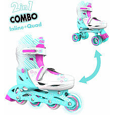 Роликові ковзани Neon Combo, розмір 34-37, бірюзовий