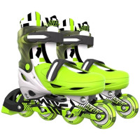 Роликовые коньки Neon Inline, размер 30-33, зеленый