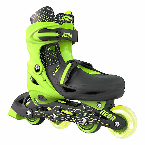 Роликові ковзани Neon Combo, розмір 30-33, салатовий