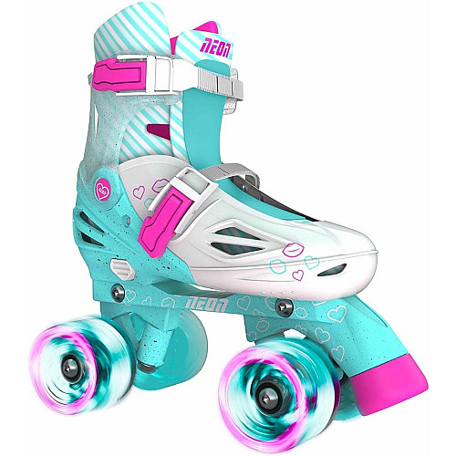 Роликові ковзани Neon Combo, розмір 34-37, бірюзовий