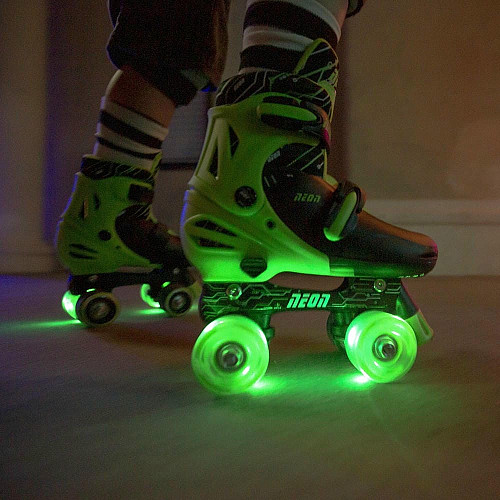 Роликові ковзани Neon Combo, розмір 34-37, салатовий