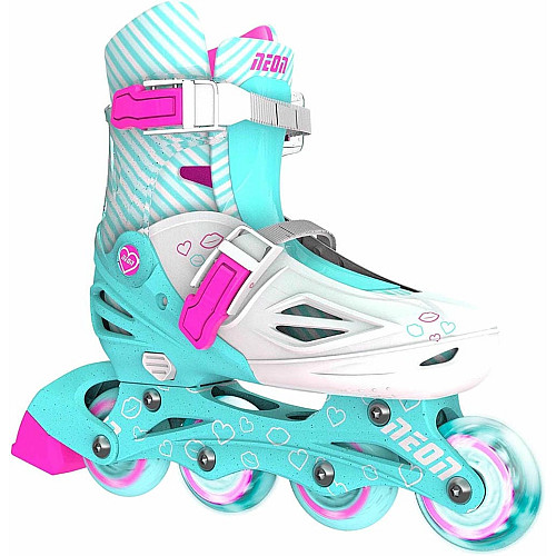 Роликові ковзани Neon Combo, розмір 34-37, бірюзовий