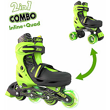 Роликові ковзани Neon Combo, розмір 34-37, салатовий