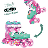 Роликові ковзани Neon Combo, розмір 34-37, квіти