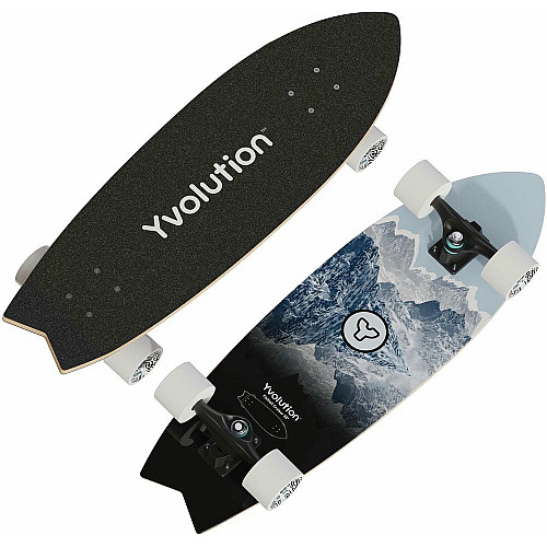 Скейтборд Yvolution Fishtail Cruiser 76см, синій