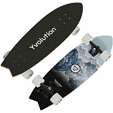 Скейтборд Yvolution Fishtail Cruiser 76см, синій