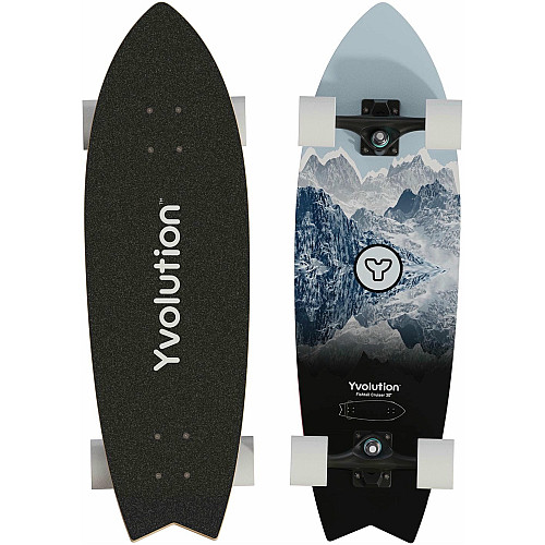 Скейтборд Yvolution Fishtail Cruiser 76см, синій