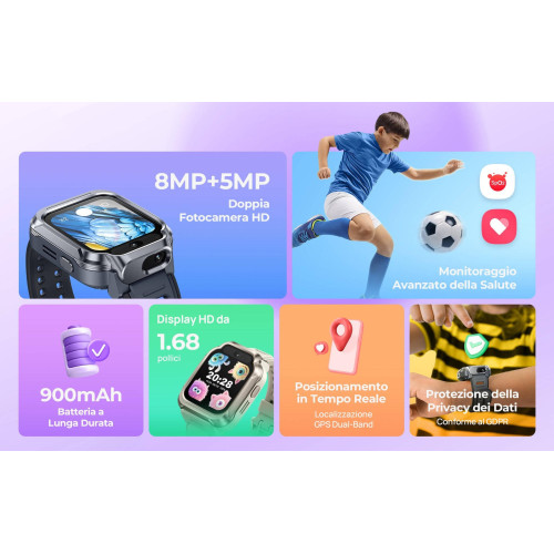 Дитячий годинник-телефон Mibro S1, 1.68
