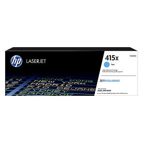 Картридж HP 415X CLJ Pro M414/454/479, Enterprise M455/M480 Cyan (6000стр.)