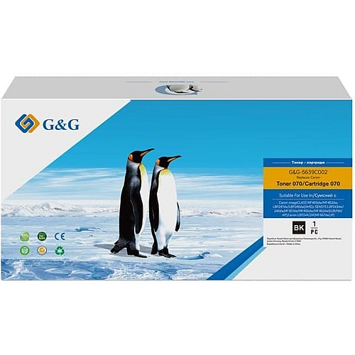 Картридж G&G для Canon 070 MF461w/463dw/465dw/LBP243dw/246dw Black (3000 стр.)
