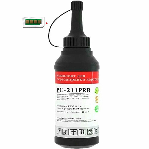 Комплект для заправки картриджа Pantum PC-230E/PC-211EV/PC-211P для M6500/M6500W/M6550NW/M6607NW, P2207/P2507/P2500W/P2500NW (1600стр, 1
