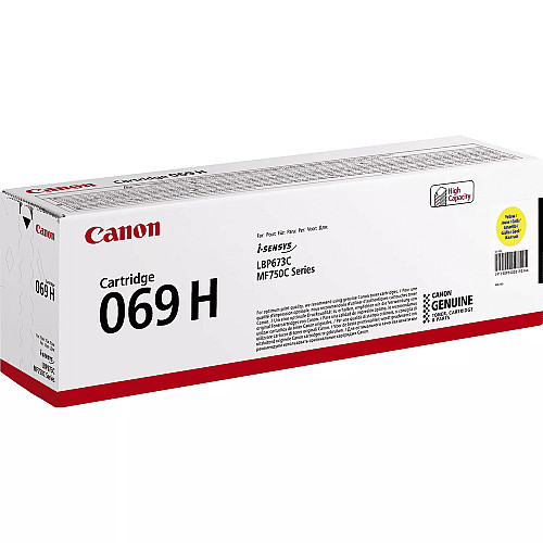 Картридж Canon 069H MF752Cdw/MF754Cdw/LBP673Cdw Yellow (5500 стор.)