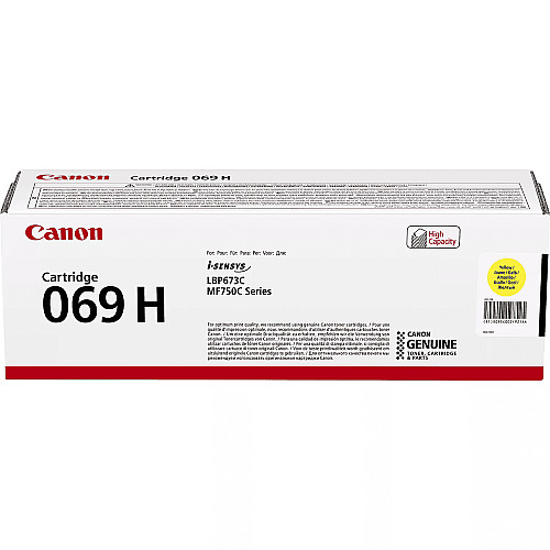 Картридж Canon 069H MF752Cdw/MF754Cdw/LBP673Cdw Yellow (5500 стор.)
