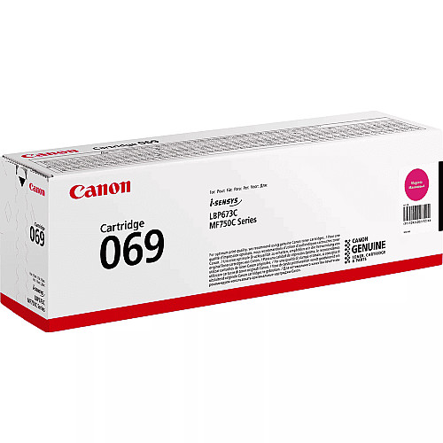 Картридж Canon 069 MF752Cdw/MF754Cdw/LBP673Cdw Magenta (1900 стор)