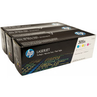 Комплект картриджей HP 305A CLJ M351/M375/M475/M451 (CE411A,CE412A,CE413A) CYM (3*2600 стр.) Тройная упаковка