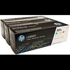 Комплект картриджів HP 305A CLJ M351/M375/M475/M451 (CE411A,CE412A,CE413A) CYM (3*2600 стор) Потрійна упаковка