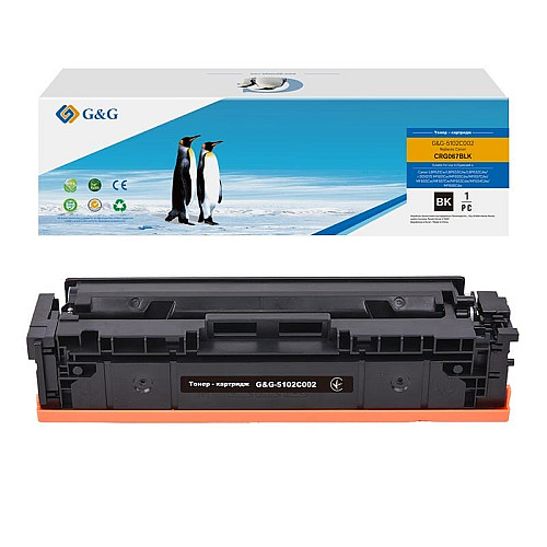 Картридж G&G для Canon 067 MF651Cw/MF655Cdw/MF657Cdw/LBP631Cw/LBP633Cdw Black (1350 стр.)