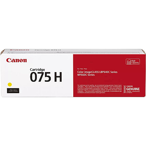 Картридж Canon 075H MF664Cdw/MF667Cdw/LBP646Cdw/LBP647Cdw Yellow (2500 стор.)