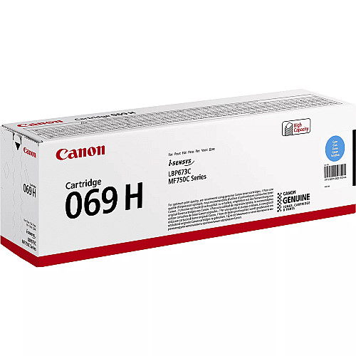 Картридж Canon 069H MF752Cdw/MF754Cdw/LBP673Cdw Cyan (5500 стр.)