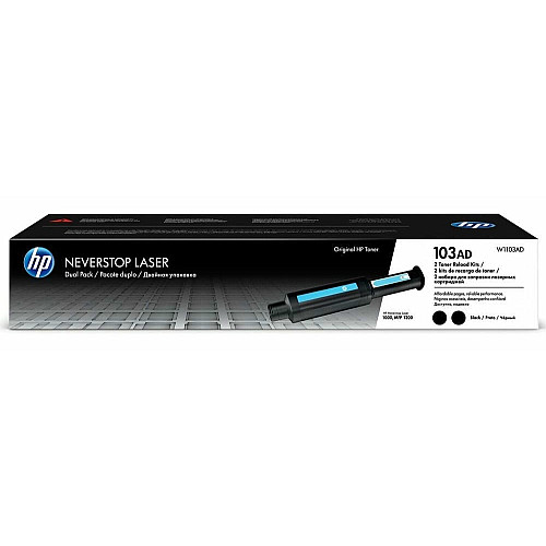 Тонер HP 103AD Neverstop LJ 1000a/1000w/1200a/1200w двойная упаковка (2*2500стр.)