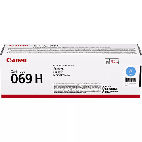 Картридж Canon 069H MF752Cdw/MF754Cdw/LBP673Cdw Cyan (5500 стр.)
