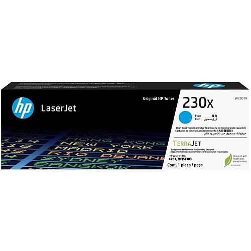 Картридж HP 230X CLJ Pro 4203/4303 Cyan (5500стр.)