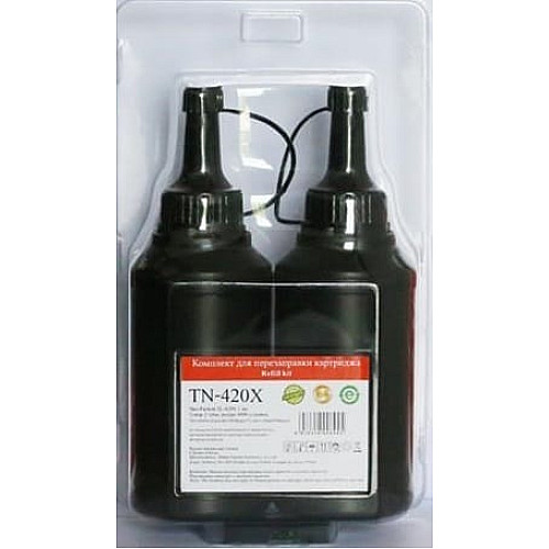 Комплект для заправки TN-420X картриджа Pantum TL-420H, TL-420X M7100, P3010/3300 (2*3000стр., 2 тонера, 1чип)