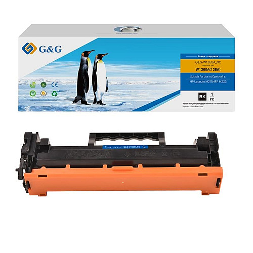 Картридж G&G для HP 136A LJ M211/M212/M236 Black (1150 стр.)