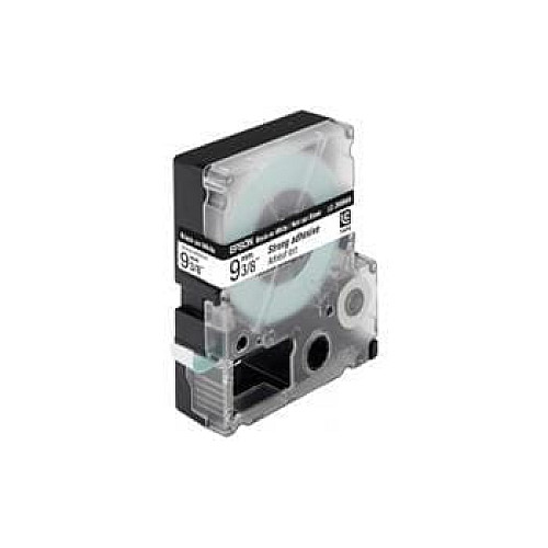 Картридж зі стрічкою Epson LK3WBW принтерів LW-300/LW-400/LW-400VP/LW-600P/LW-700/LW-Z710/LW-900P/LW-1000P/LW-Z5000BE Strng adh Blk/Wht 9mm/9m