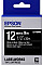 Картридж зі стрічкою Epson LK4BWV принтерів LW-300/LW-400/LW-400VP/LW-600P/LW-700/LW-Z710/LW-900P/LW-1000P/LW-Z5000BE Vivid White/Black 12mm/9m