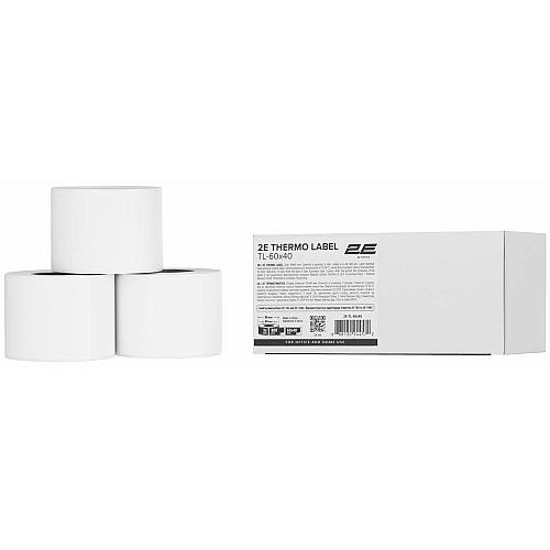 Термоетикетка 2E TL-60x40 800ет (3 рулони)